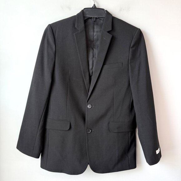 Calvin Klein Slim Fit Suit Jacket Black 18 Boys Regular Formal - Picture 1 of 8